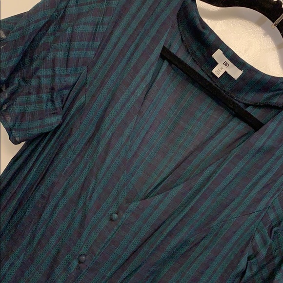 Green and Navy plaid dress • BP. • Nordstrom - Picture 2 of 3
